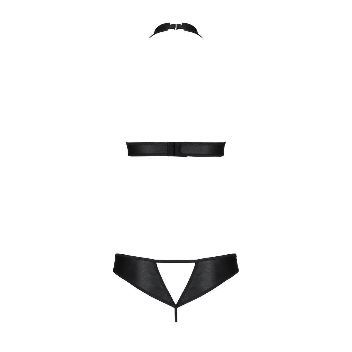 PS Malwia Size Plus 2pcs set with open bra black