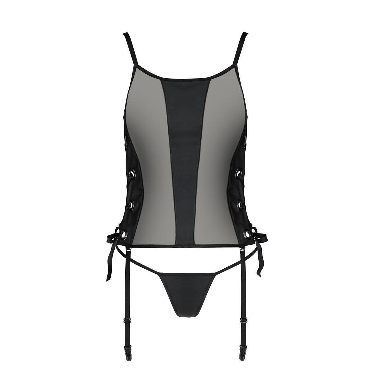 PS Malwia Size Plus corset & thong black