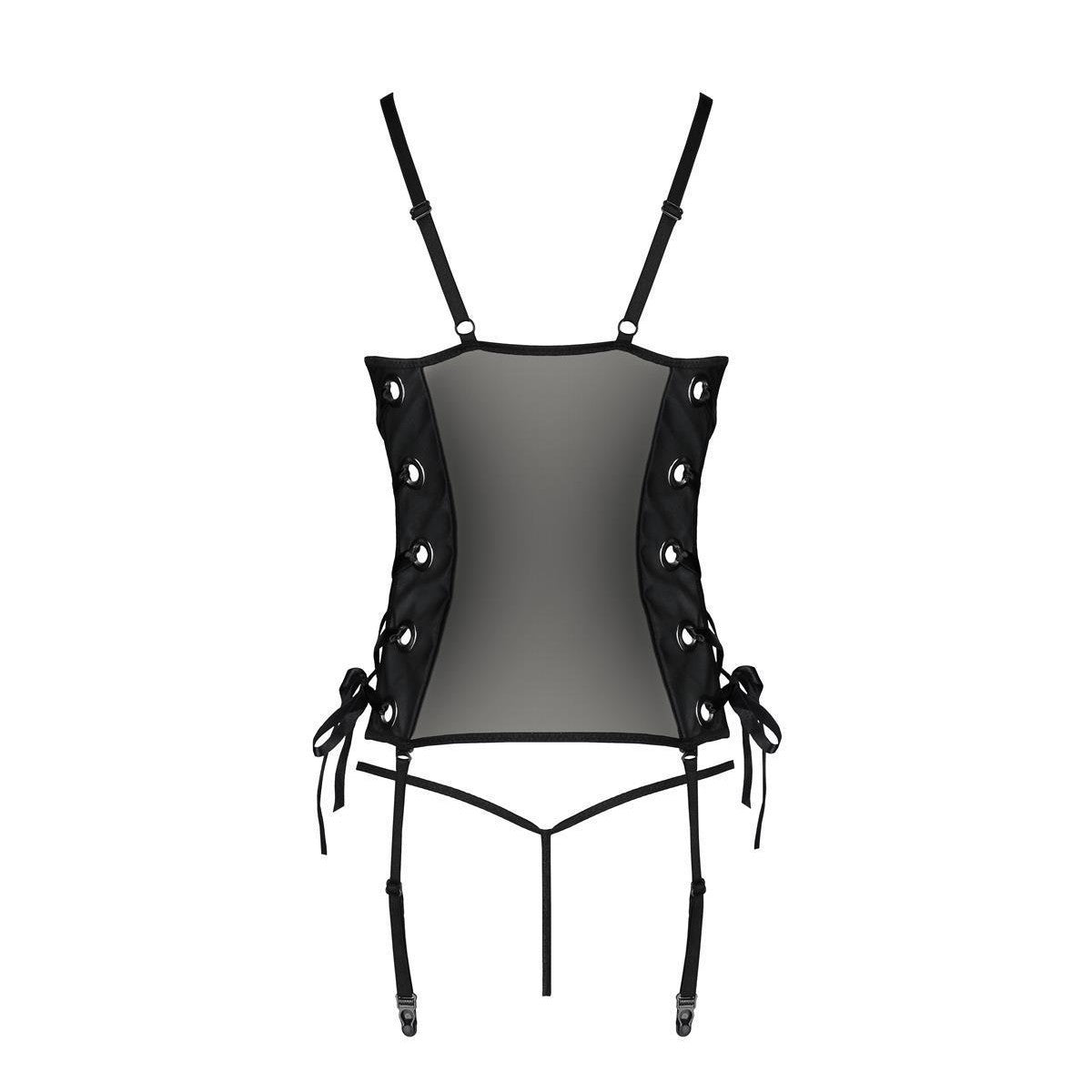 PS Malwia Size Plus corset & thong black