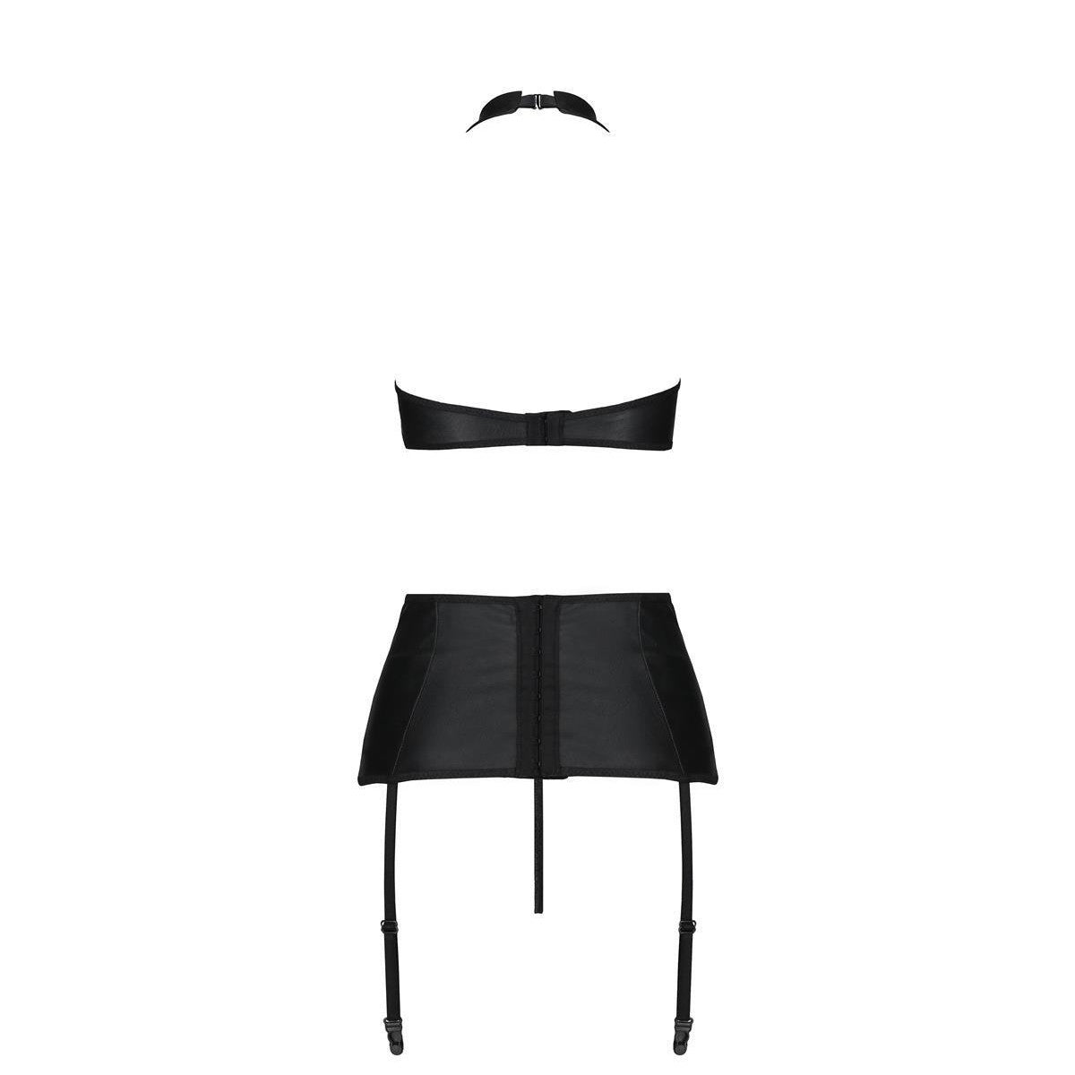 Nancy plus size lingerie 3-delig – zwart