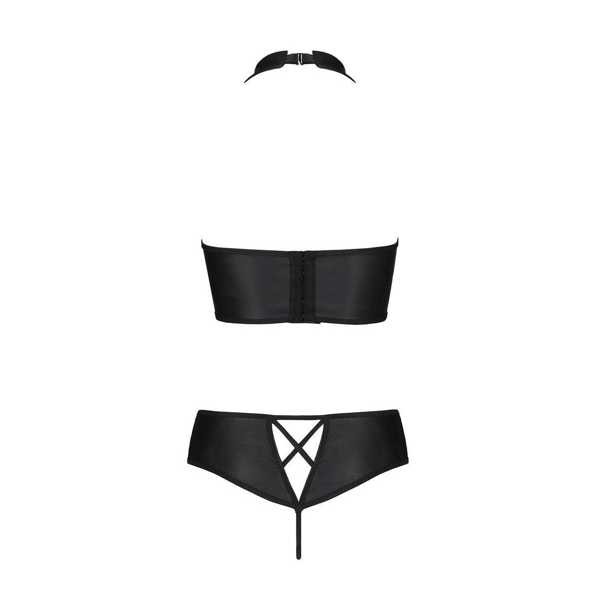 Nancy plus size lingerie 2-delig – zwart