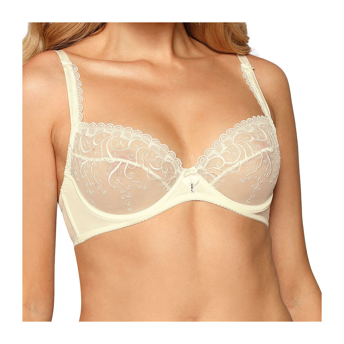 Anuk bustier met beugels – ecru