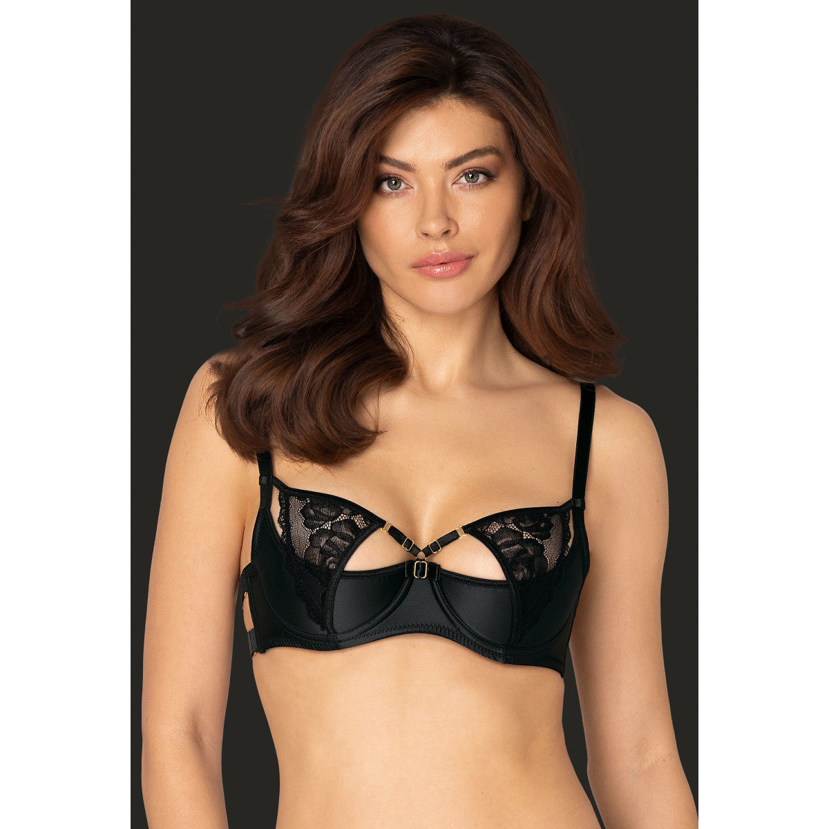 Halika kanten bustier – zwart