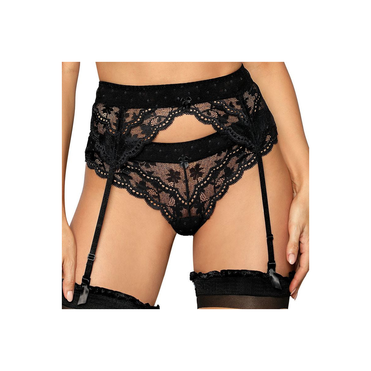 RZ LaGerta garter belt black