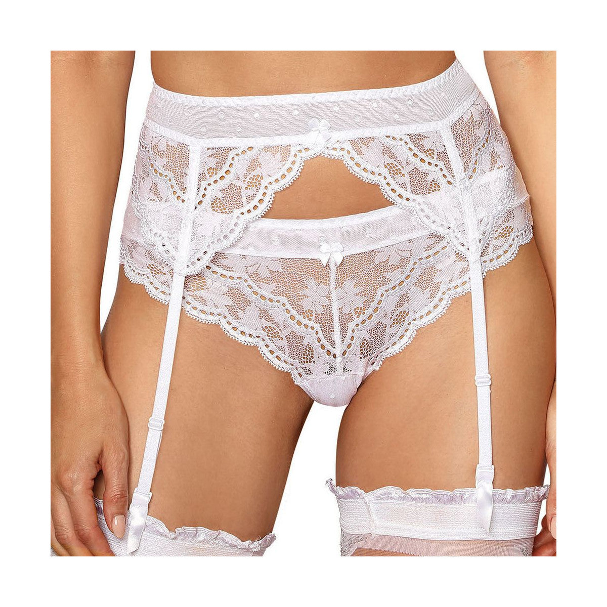 RZ LaGerta garter belt white