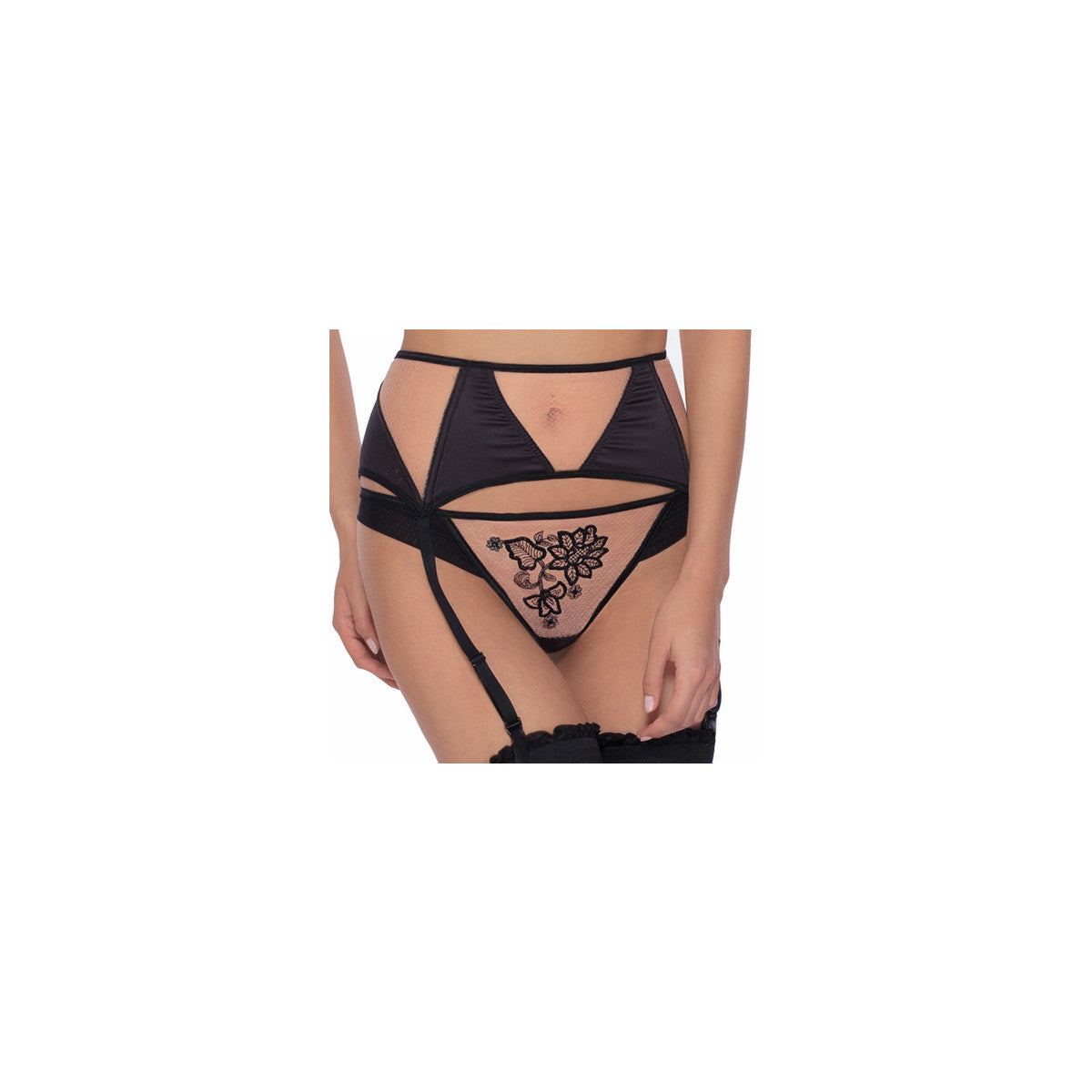 RZ Mehendi garter belt claret
