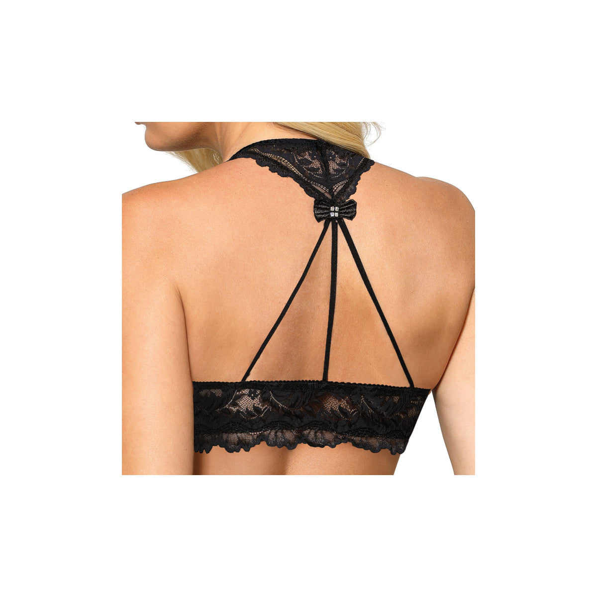 Sefia bustier met beugels – zwart