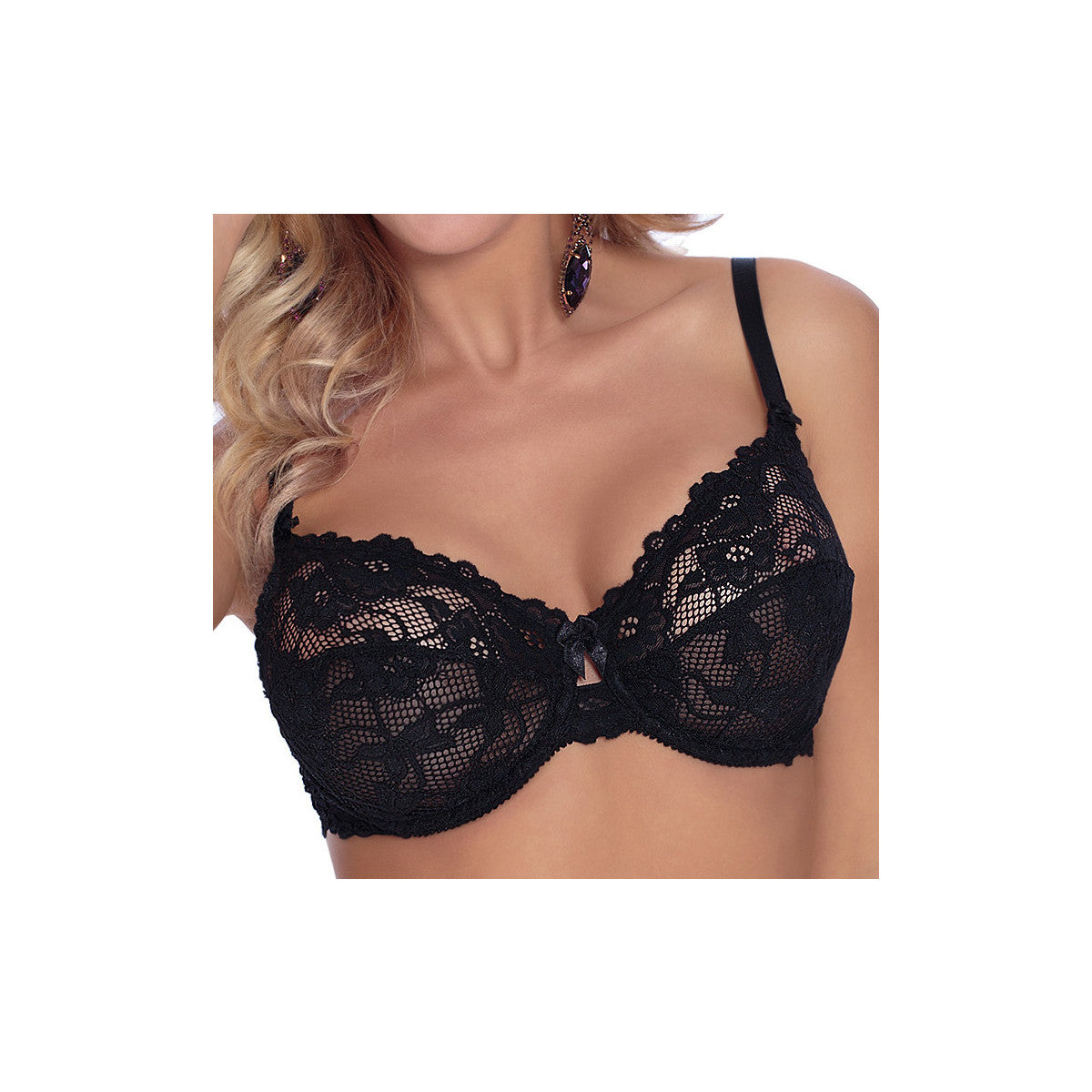 Sisi bustier met beugels – zwart