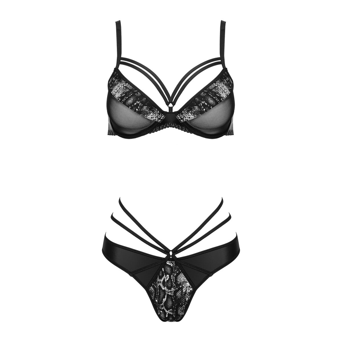 Casidy slip met beugels – zwart