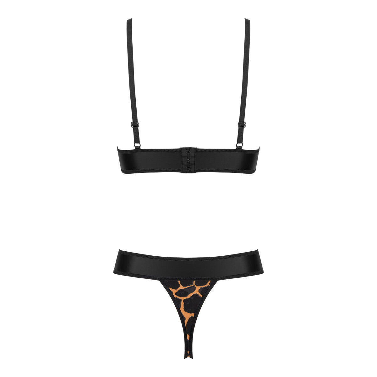 Kiara body wetlook – zwart