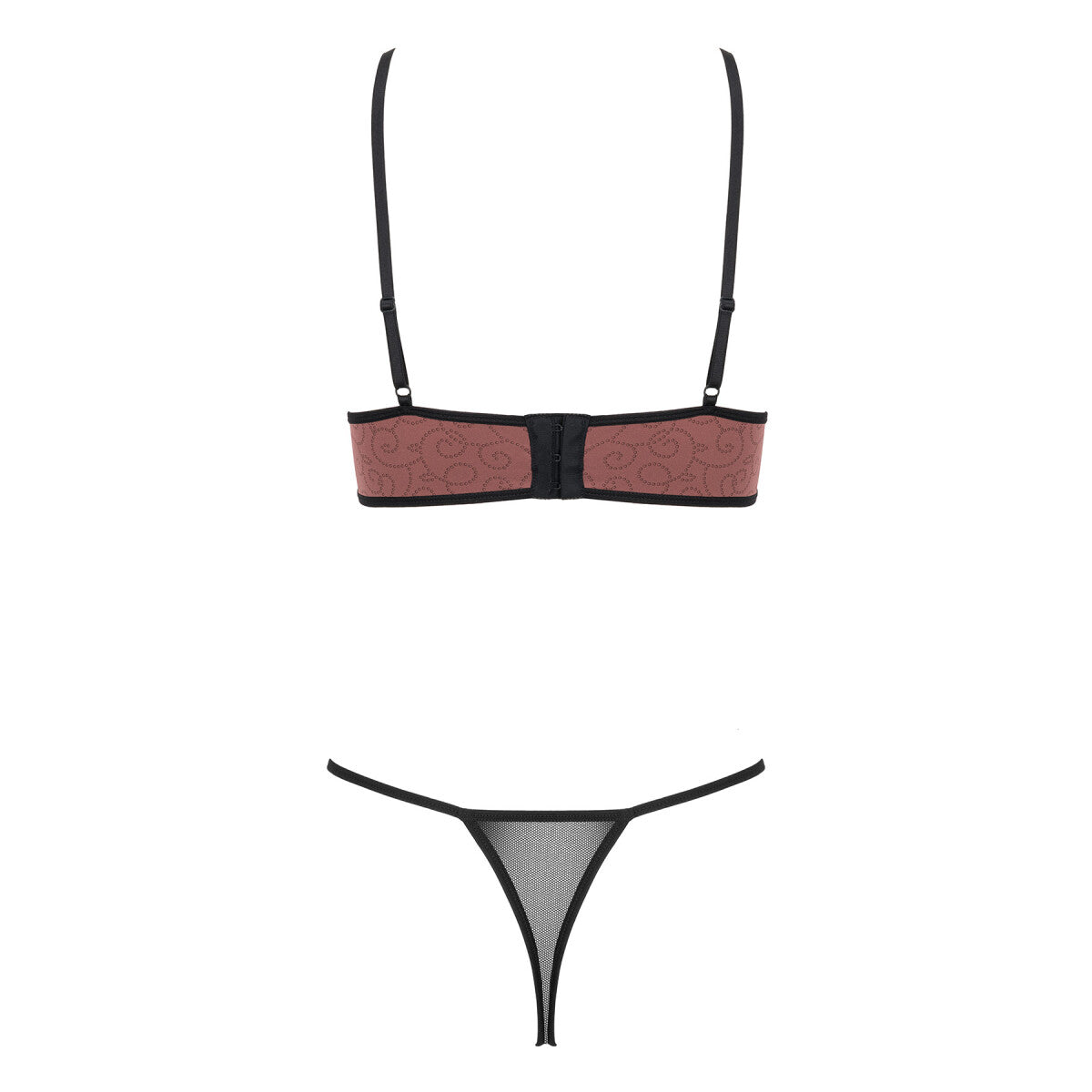 Morgiana bh-set – bordeauxrood-zwart – detail 5