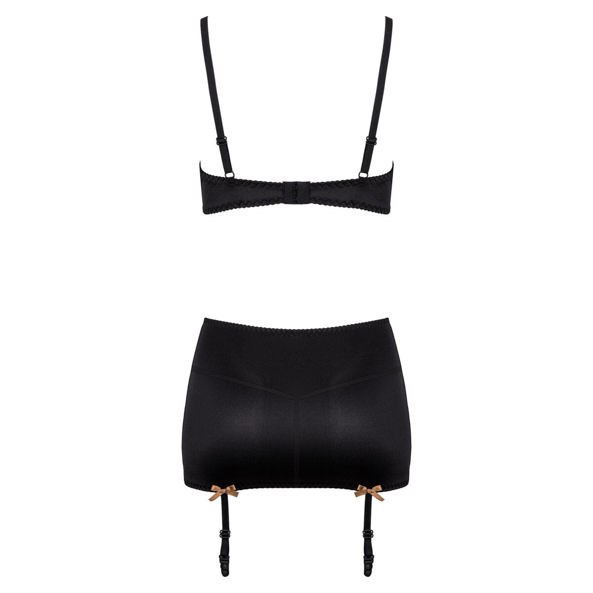 Moss kanten lingerieset – zwart-brons van Dare2Live – zwart-brons