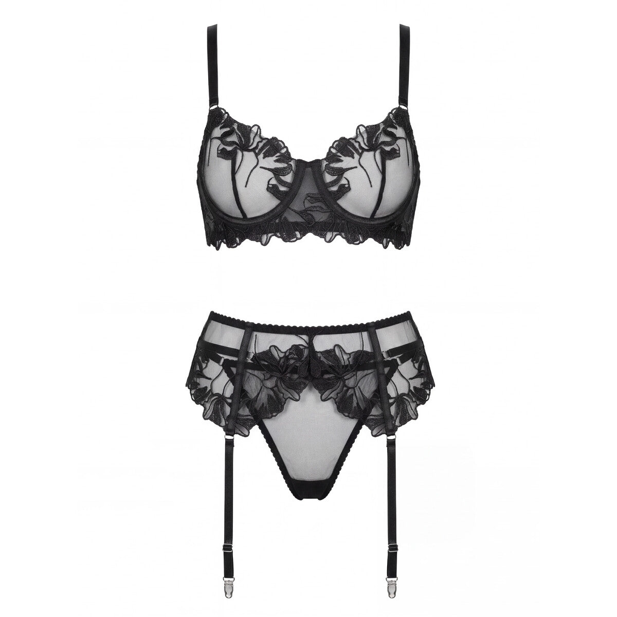 SP10060 lingerieset 3-delig – zwart van Dare2Live – zwart