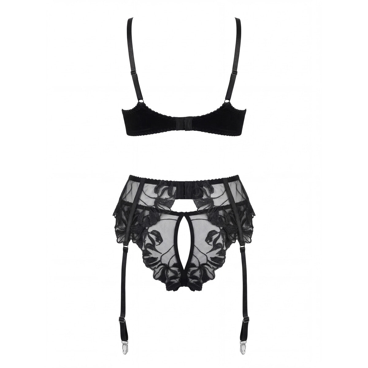 SP10060 lingerieset 3-delig – zwart van Dare2Live – zwart