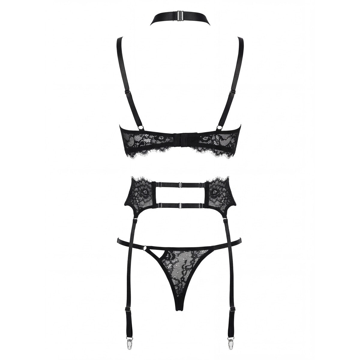 SP10061 kanten bh-set – zwart – detail 3