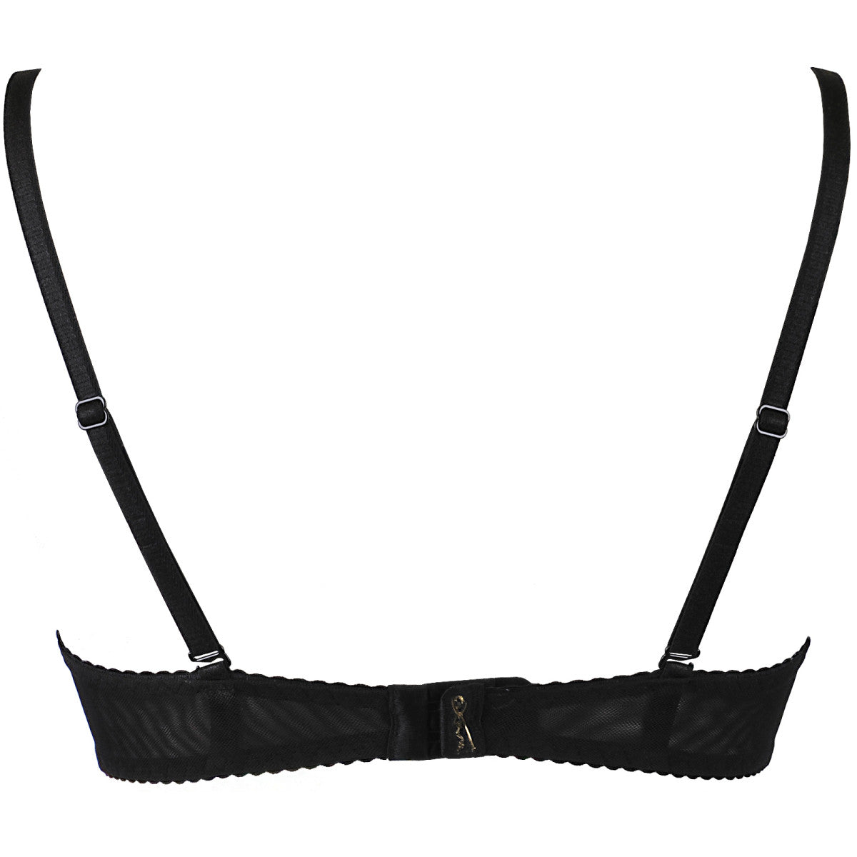 V-10011 bra black-red with open cups