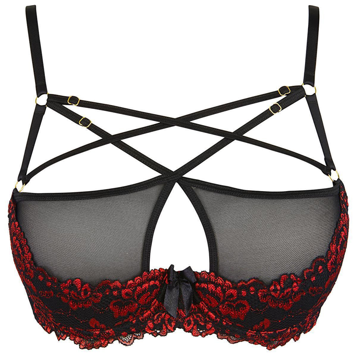 V-10021 bustier – zwart – detail 4