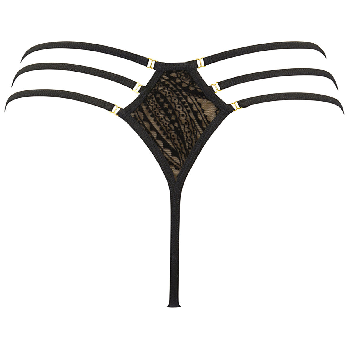V-10068 kanten string – zwart
