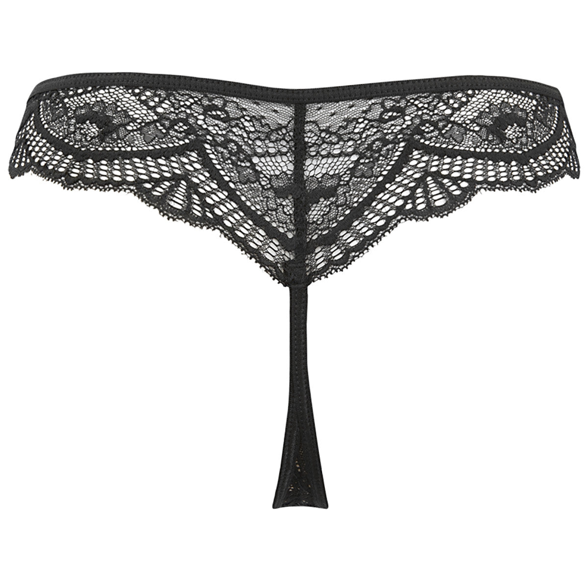 V-10088 kanten string – zwart