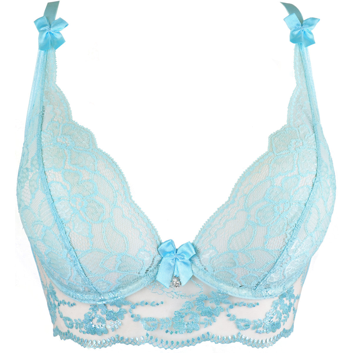 V-10121 bustier – blauw – detail 2