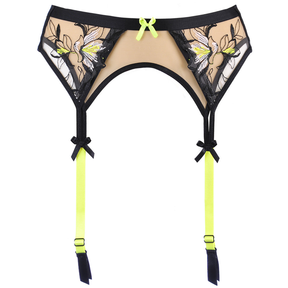 V-10142 garter belt black-beige