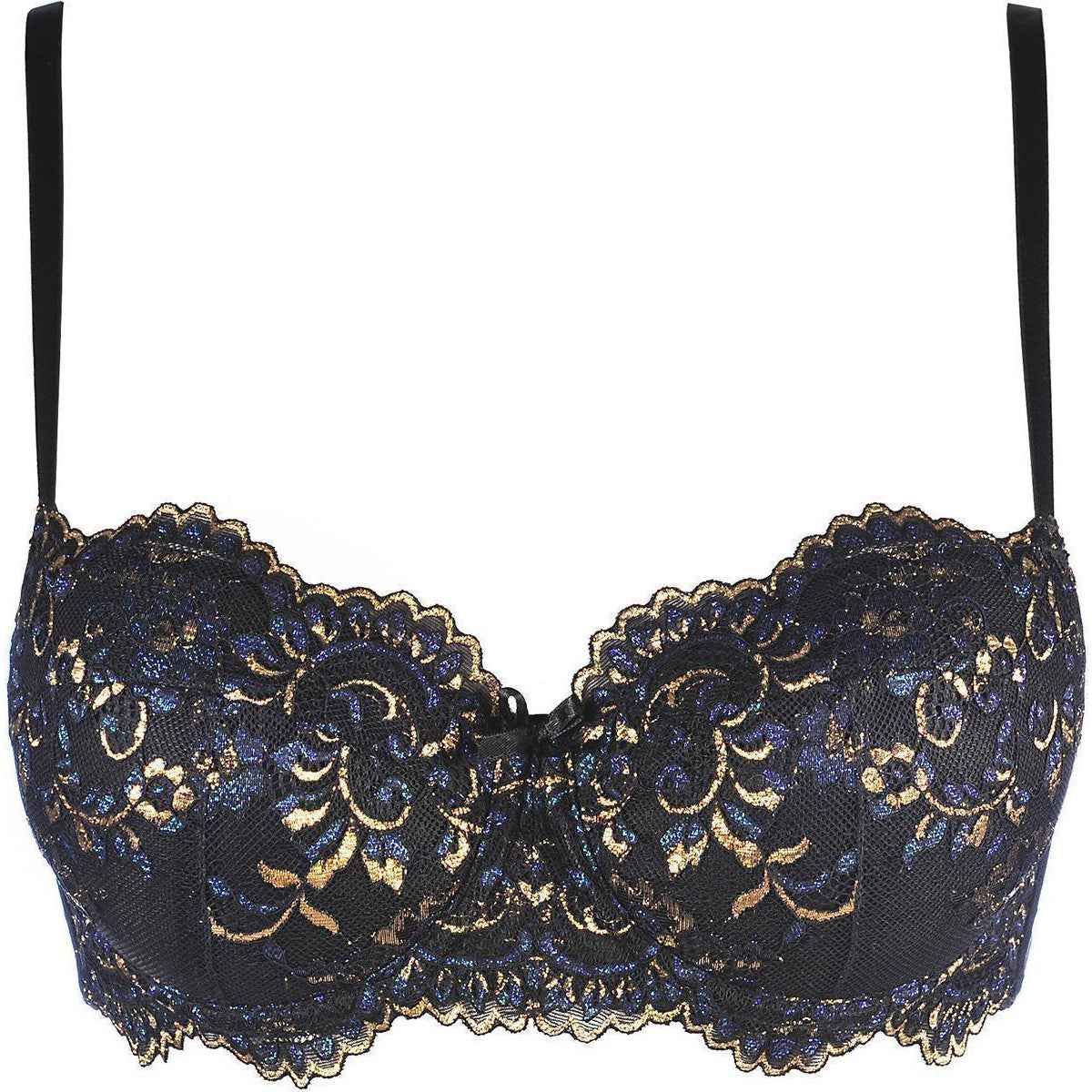 V-10381 push-up bra blue