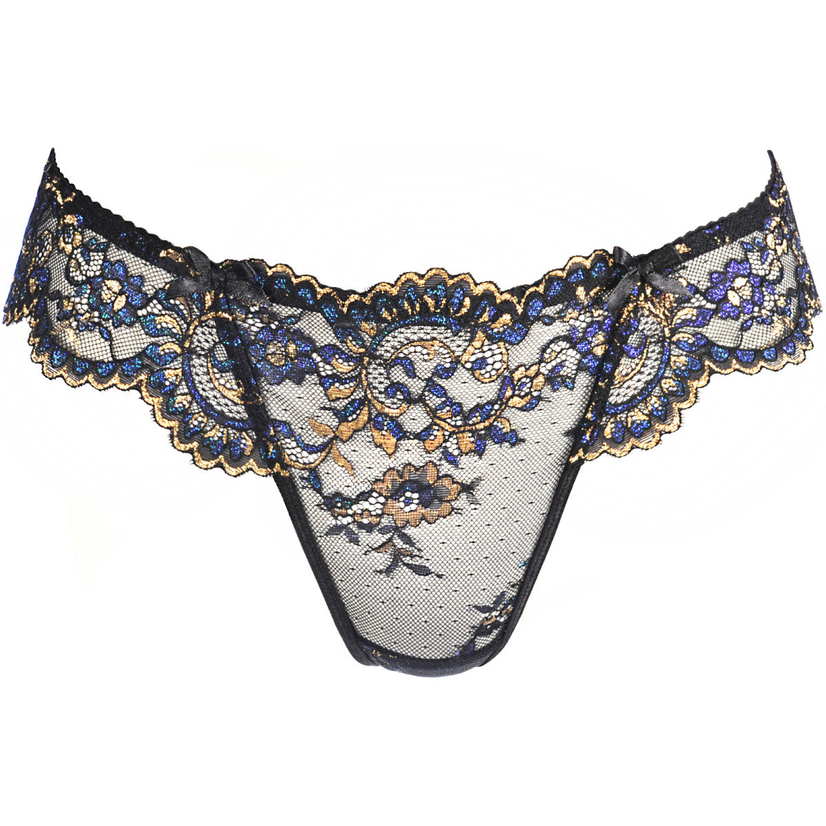 V-10398 string – zwart