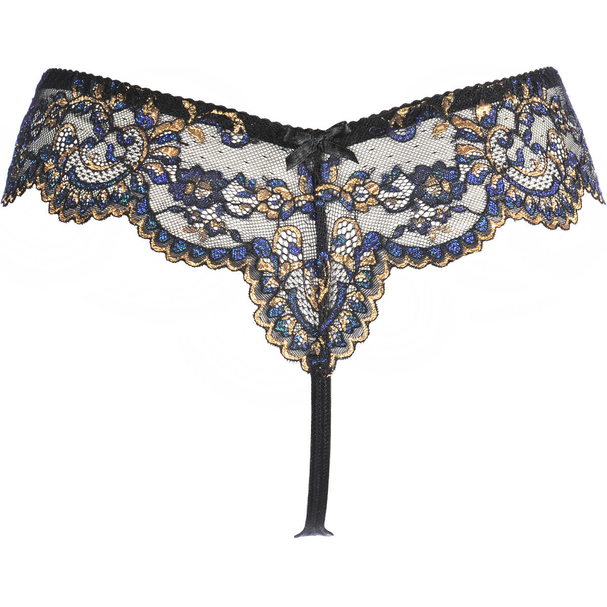 V-10398 string – zwart