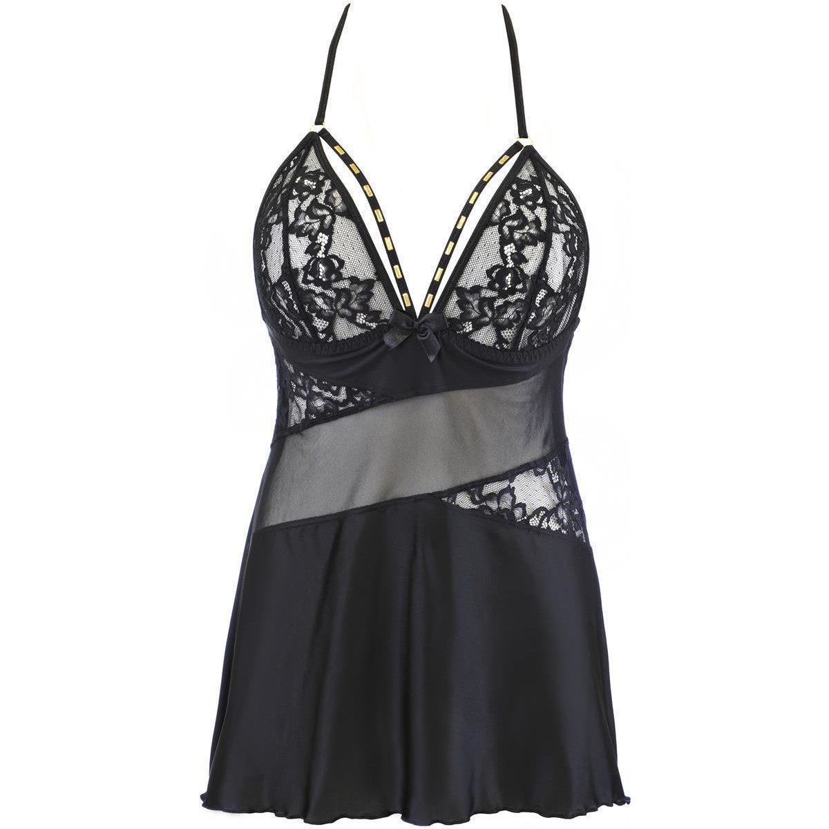 V-10479 babydoll – zwart