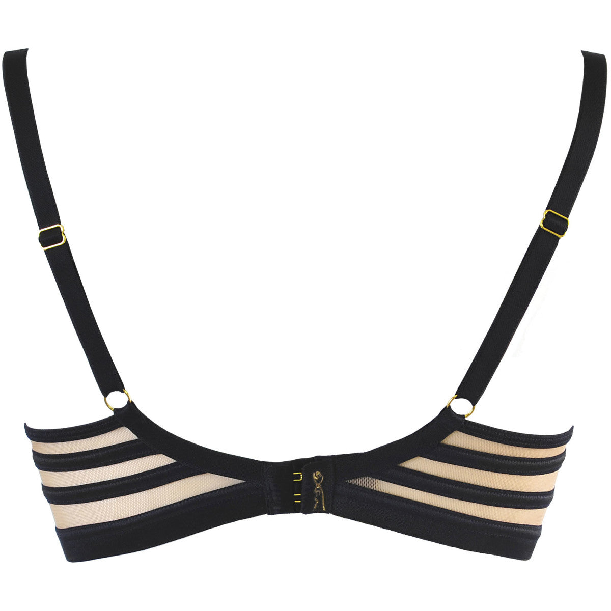 V-10491 bustier met beugels – zwart-beige