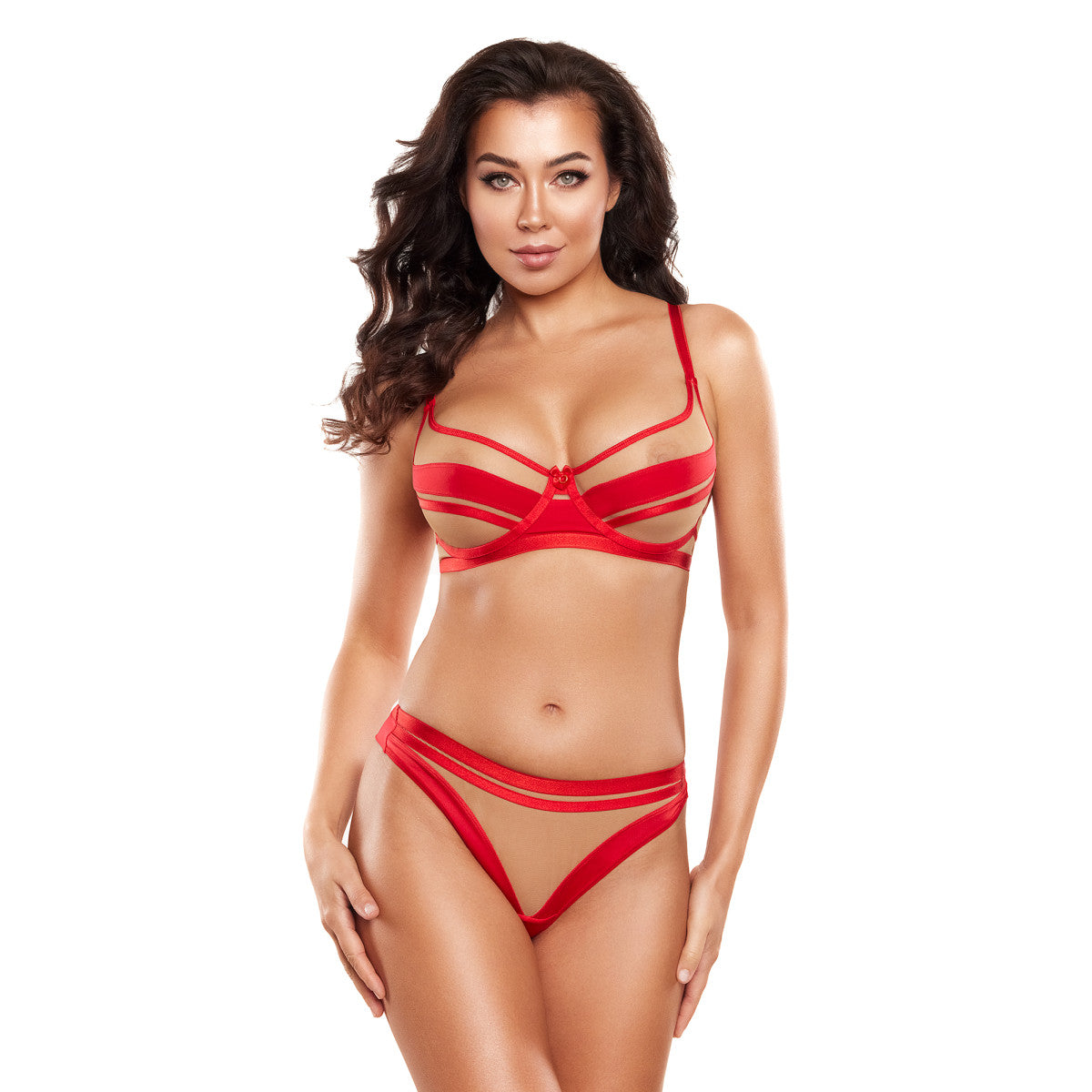 V-10505 string – rood-beige