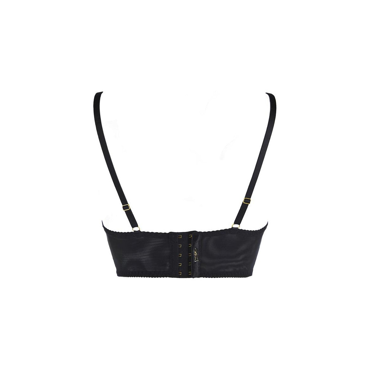 V-10511 bustier met beugels – zwart – detail 3
