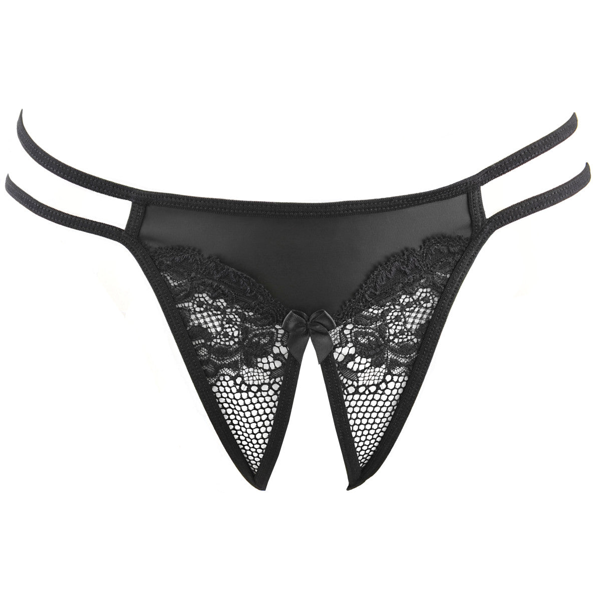 V-10698 kanten open lingerie – zwart