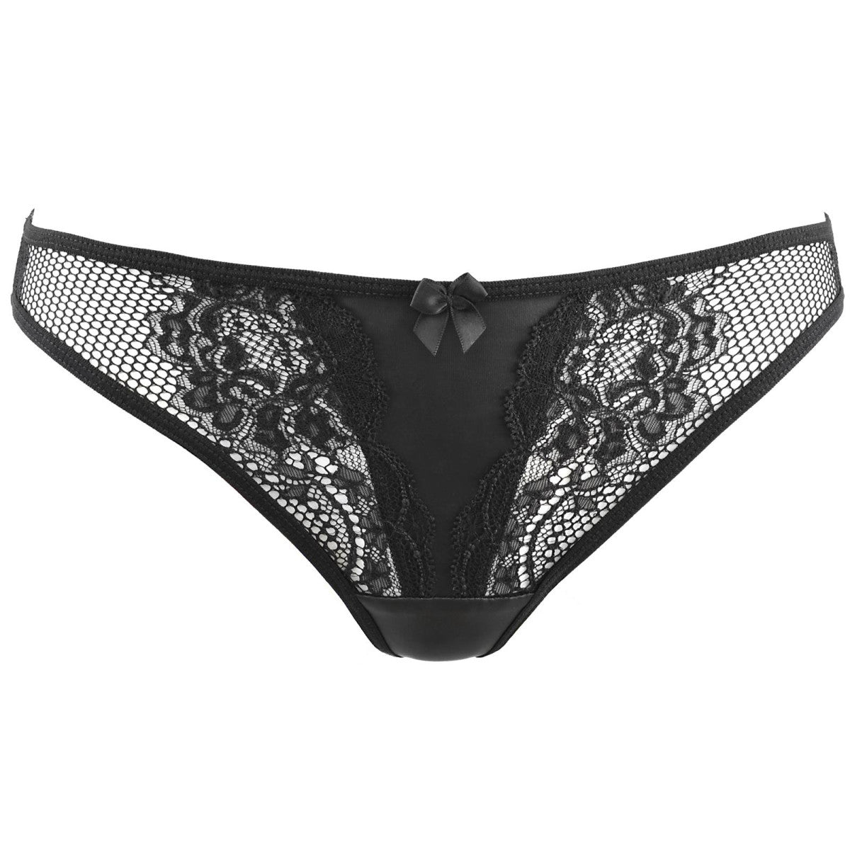 V-10708 kanten string – zwart