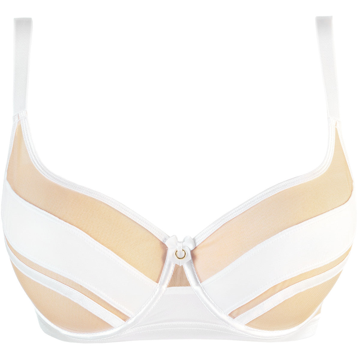 V-10761 bustier met beugels – wit-beige