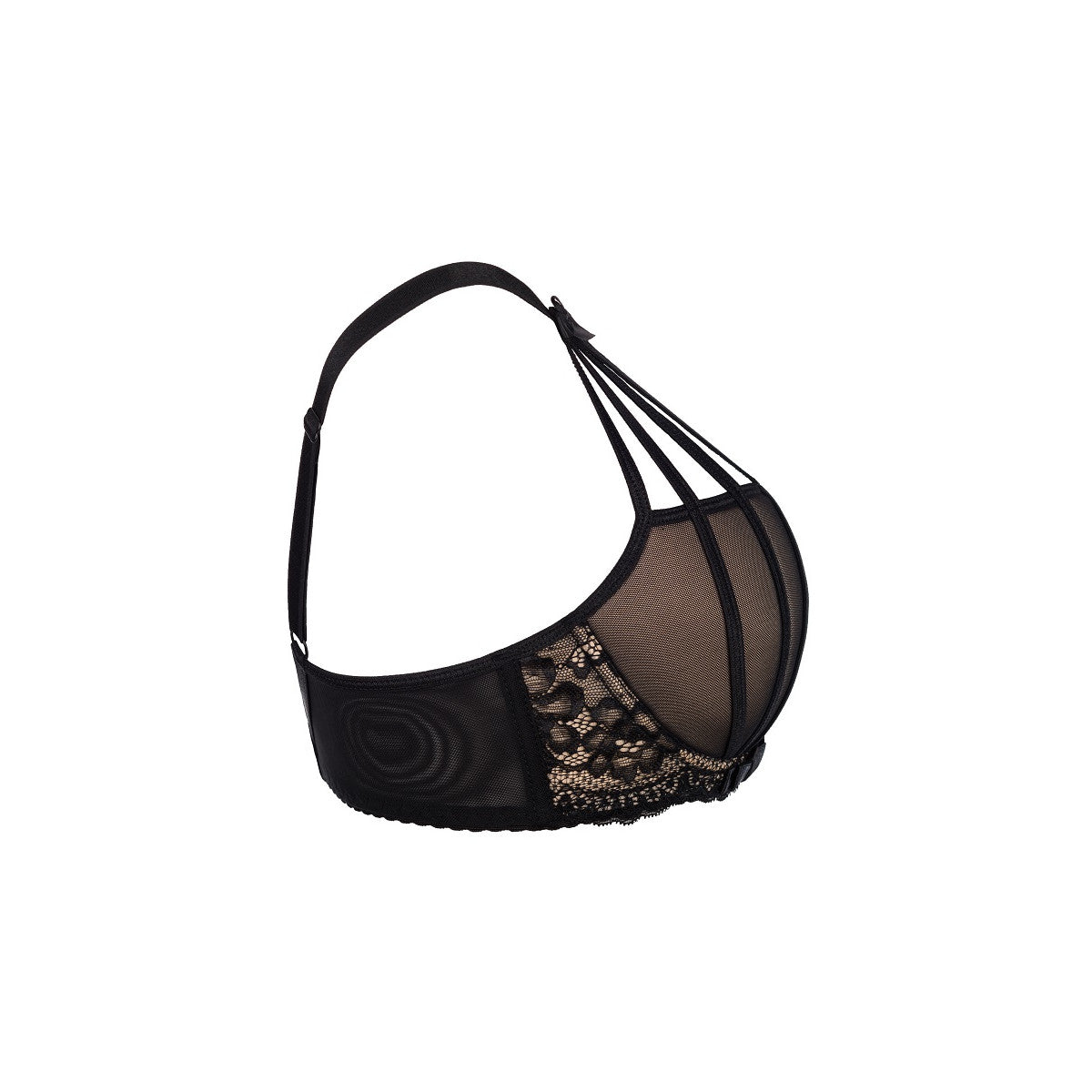 V-7541 push-up bh zwart-beige â€“ detail 2
