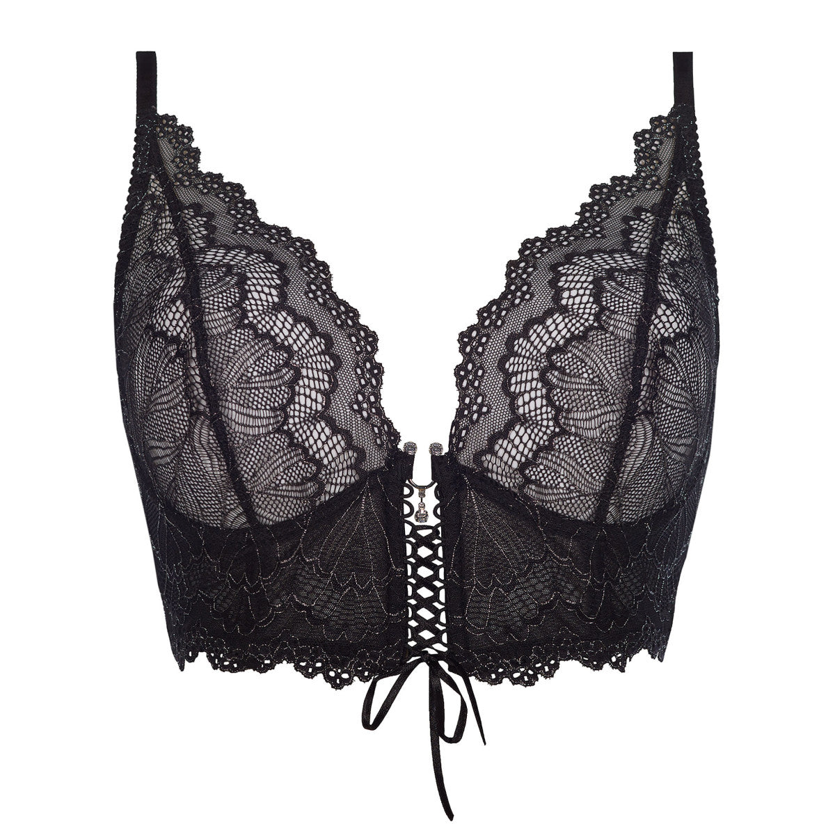 V-7761 bustier – zwart – detail 2
