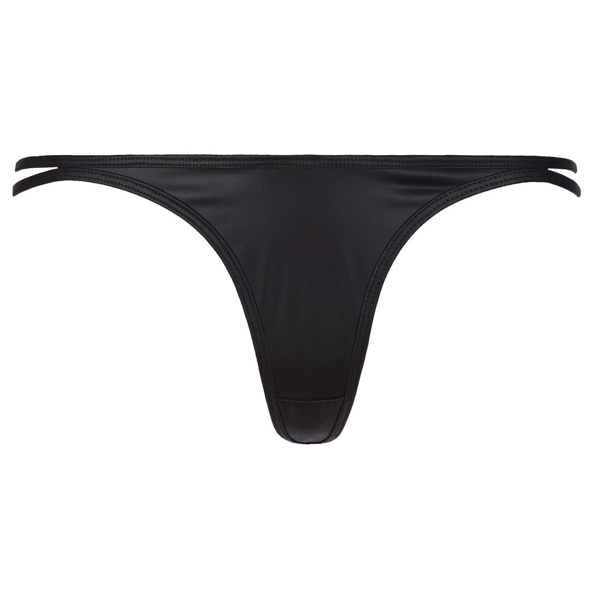 V-8348 string wetlook – zwart