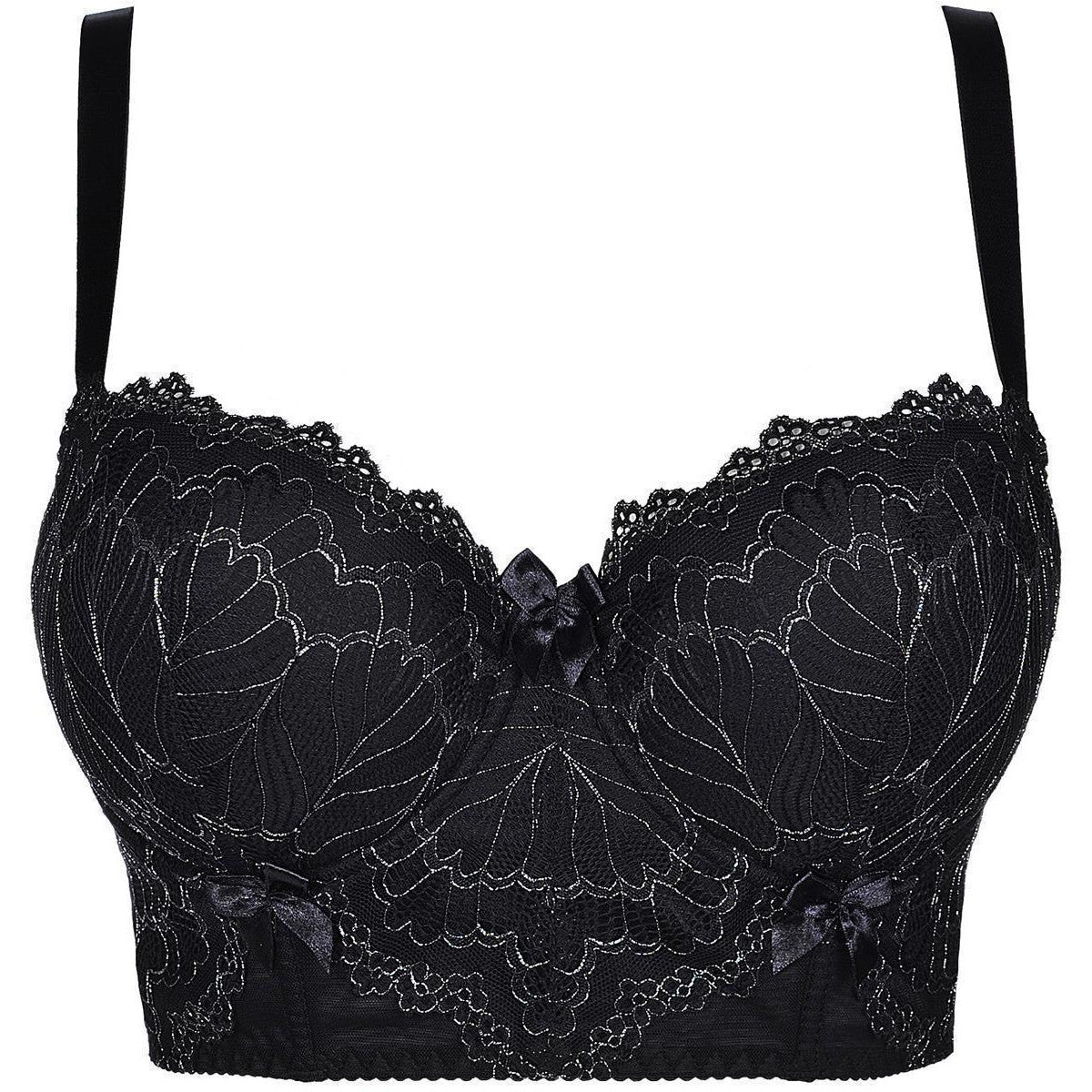 V-8651PS bustier met beugels – zwart – detail 2