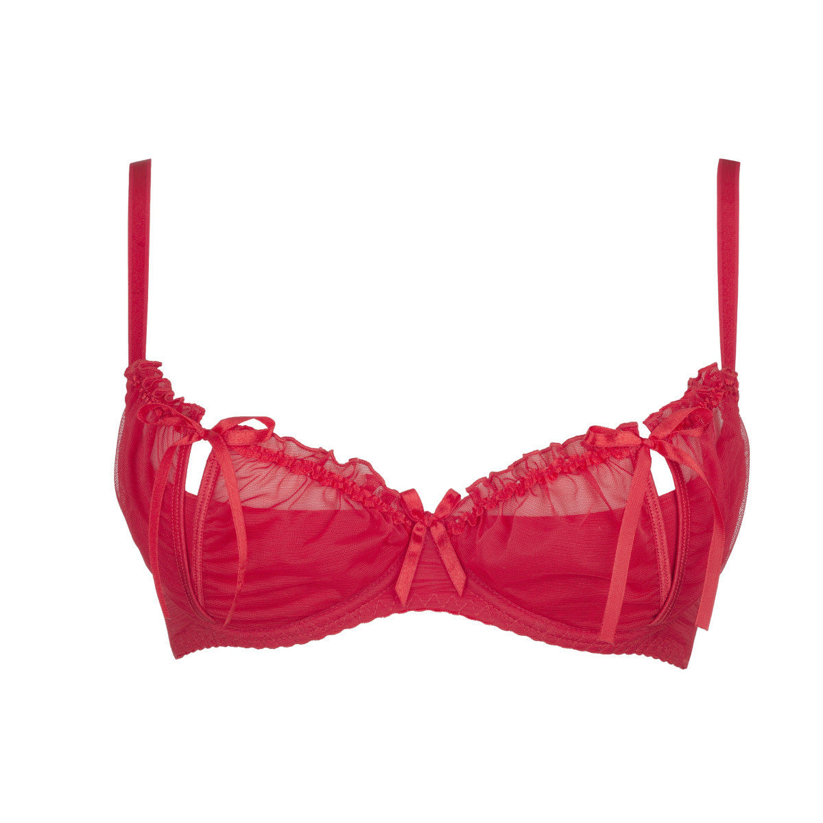 V-8741PS Plus Size bra red