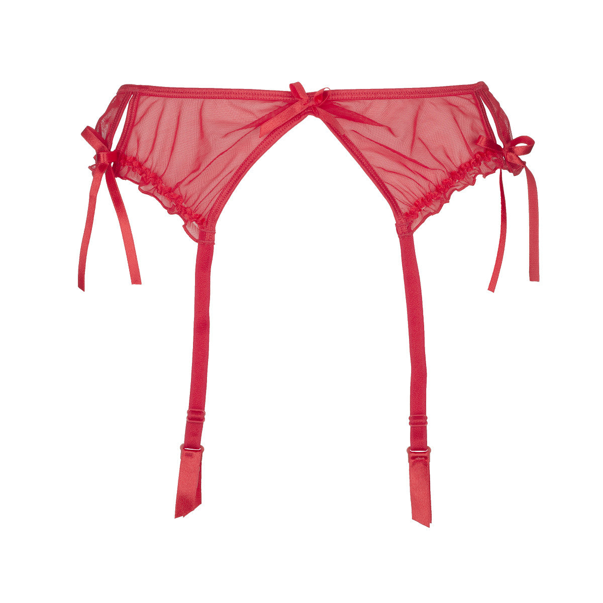 V-8742PS Plus Size garter belt red