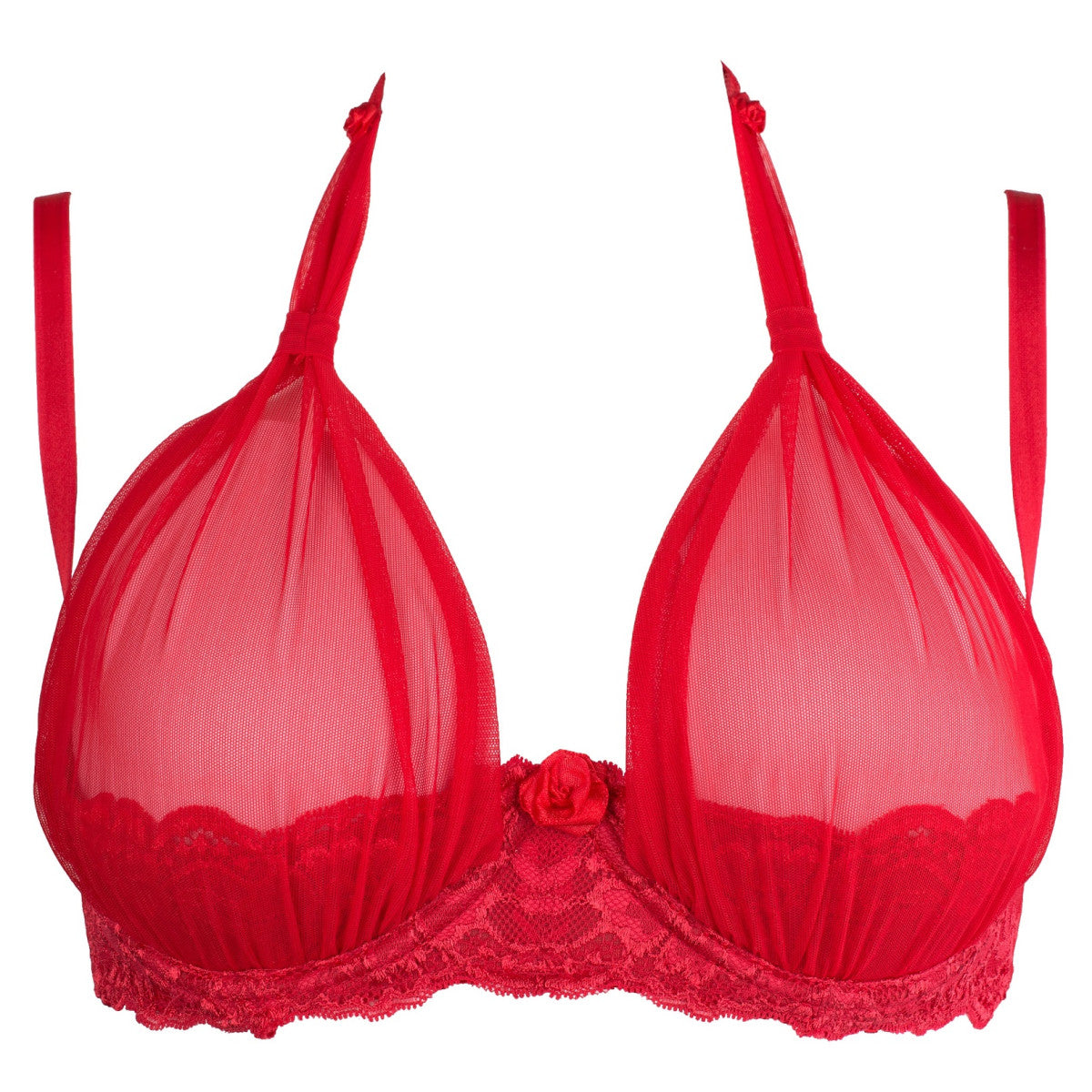 V-8761PS Plus Size bra red