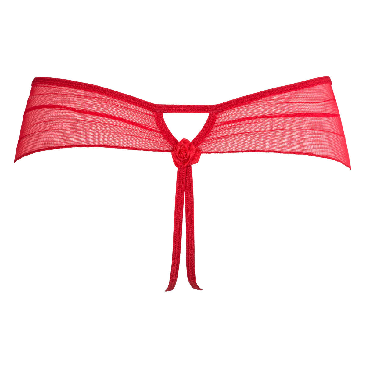 V-8768PS plus size lingerie met open kruis – rood
