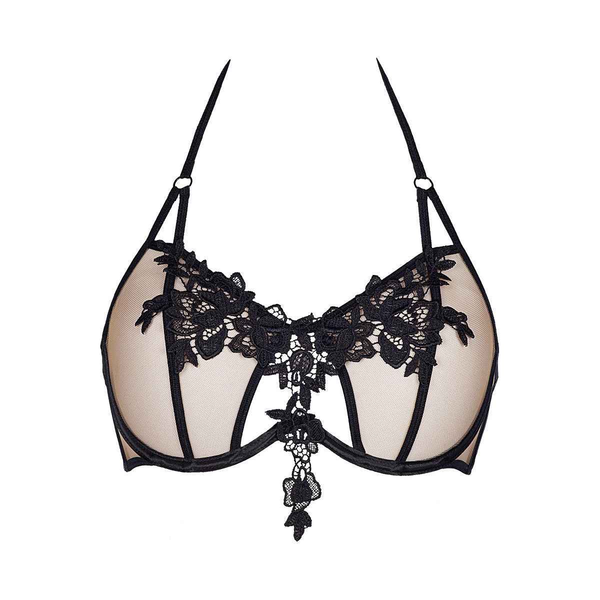 V-8841 bra beige-black