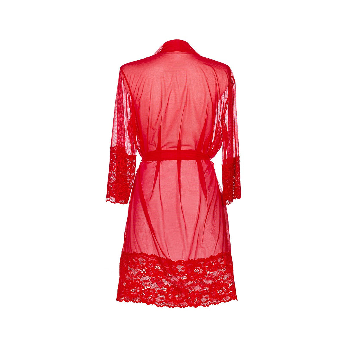 V-8860 kanten kimono – rood