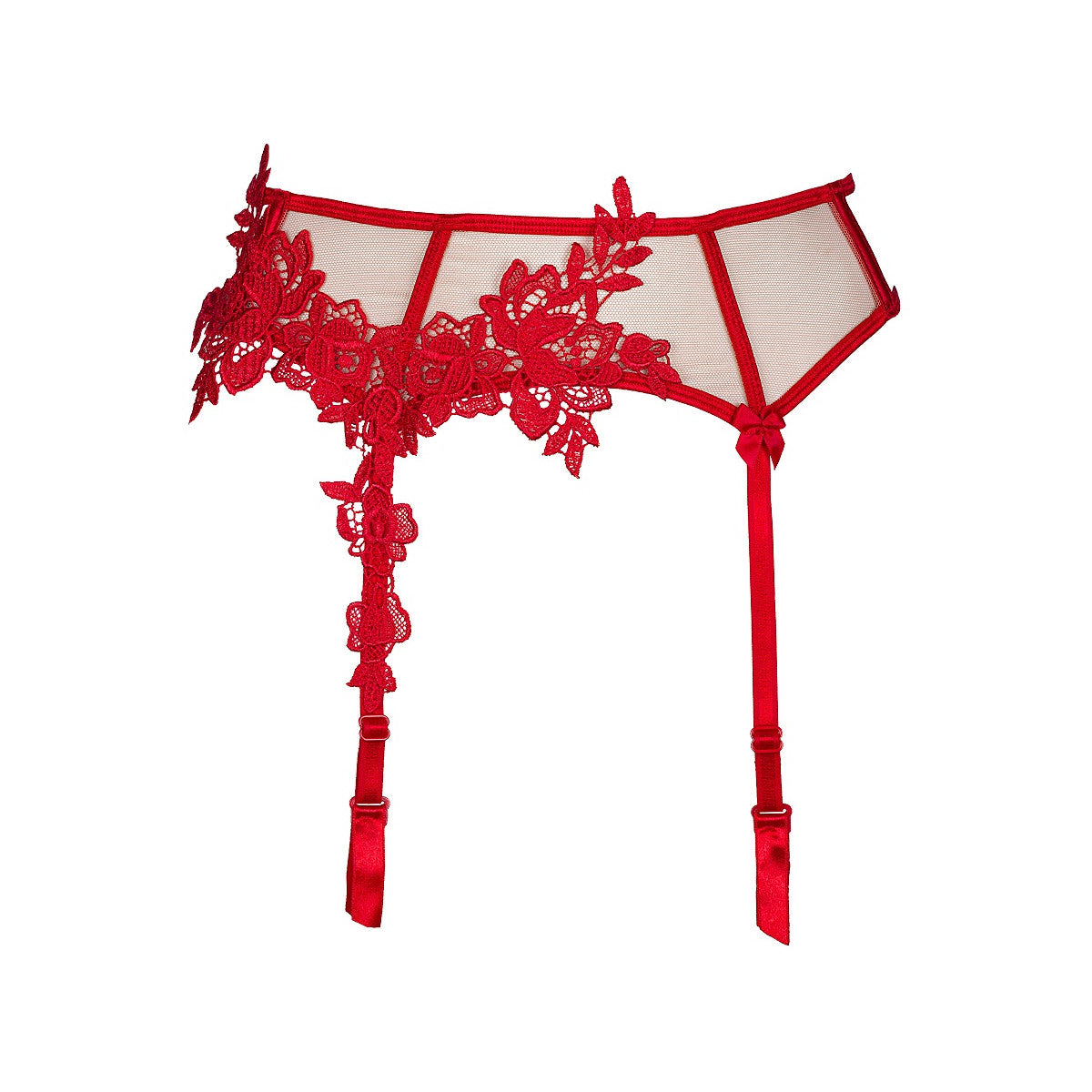 V-8862 garter belt red