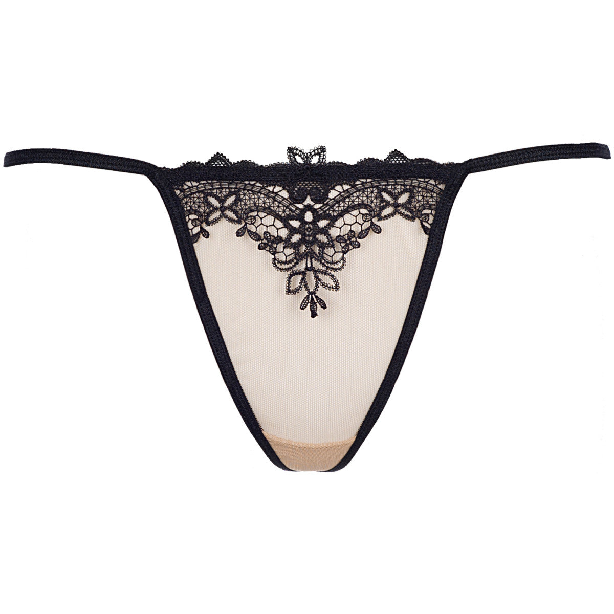 V-8919 babydoll & string beige