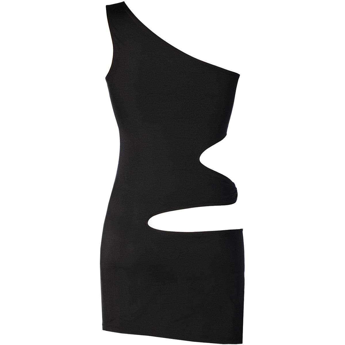 V-9239 clubwear jurk – zwart