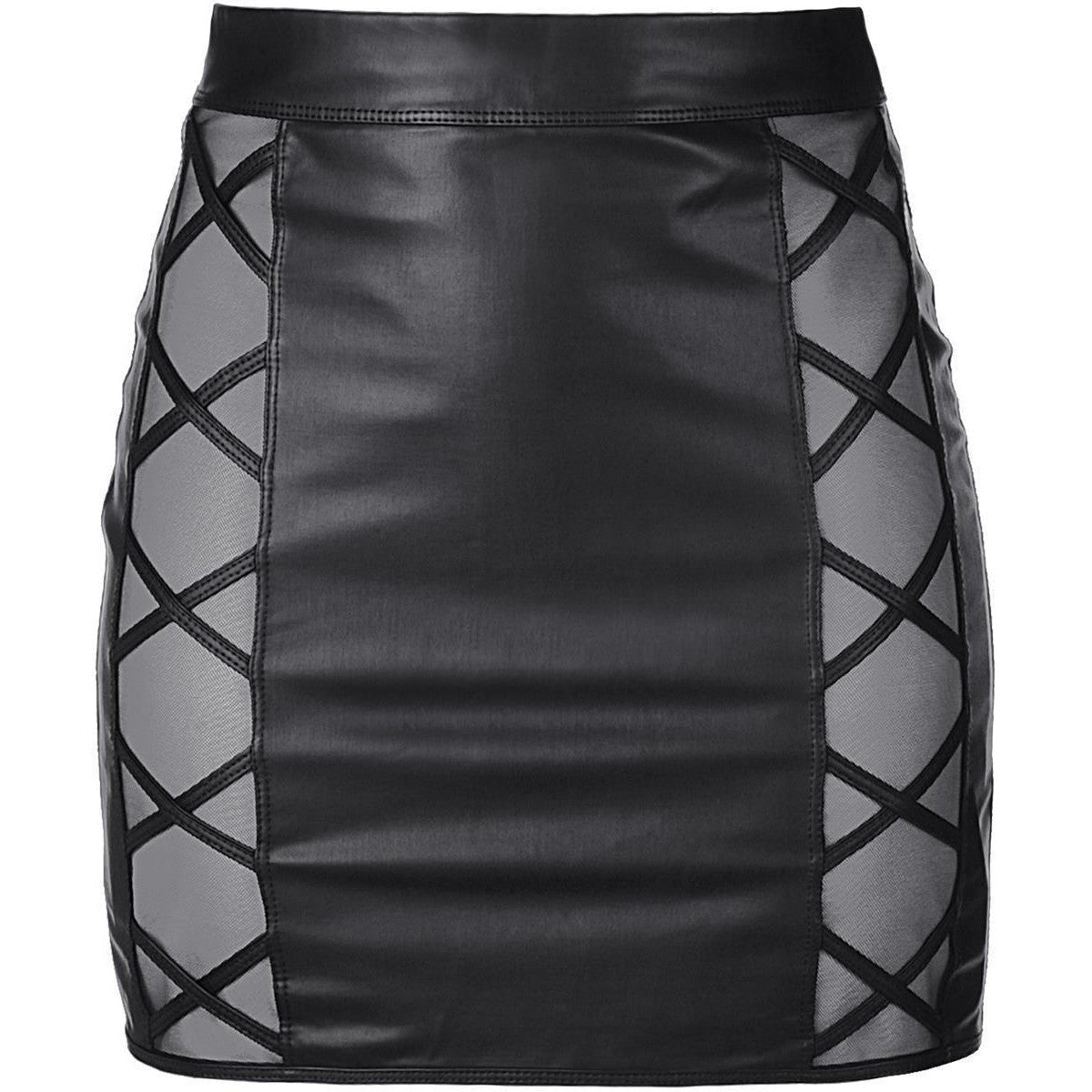 V-9329 clubwear jurk – zwart