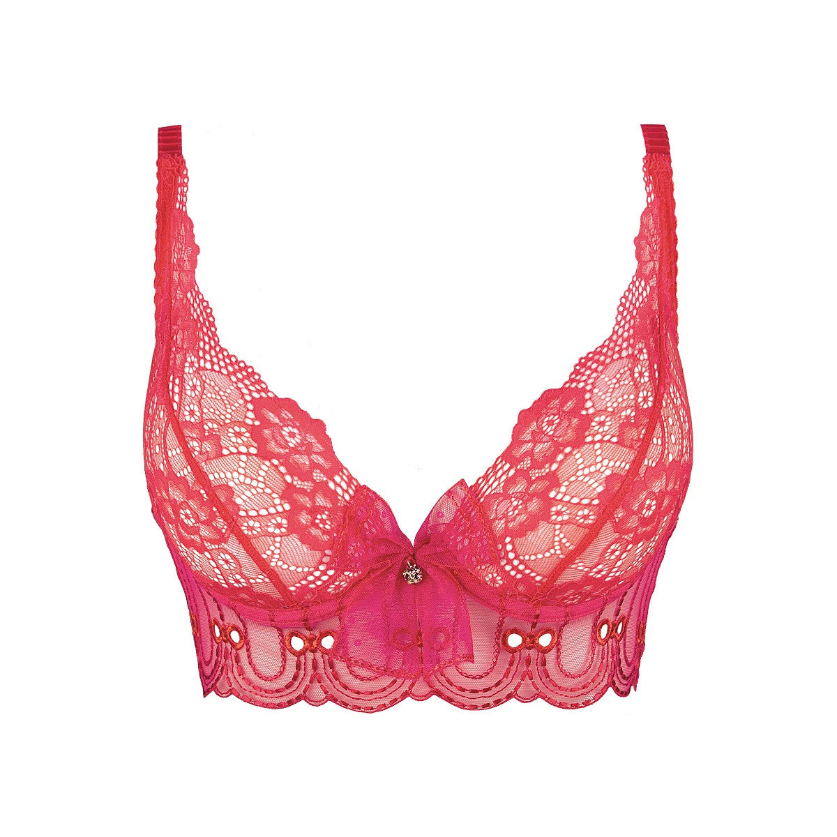 V-9551 bustier met beugels – roze – detail 2